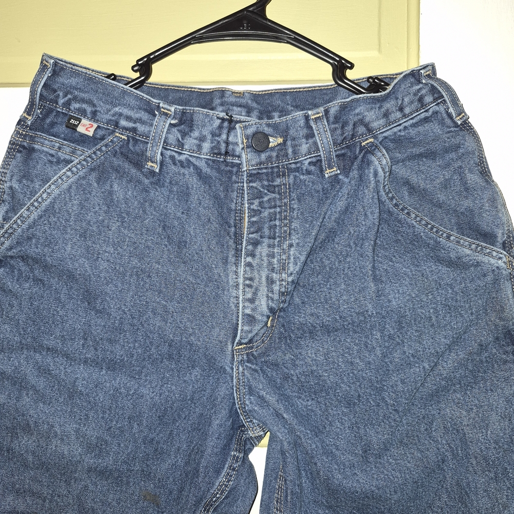 Carhartt Men's Relaxed Fit Dark Blue Denim Carpenter Work Jeans